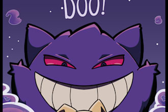draw cute pokemons, fakemon or tcg cards for you