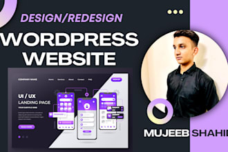 build, design, redesign, develop, update, clone, or customize wordpress website