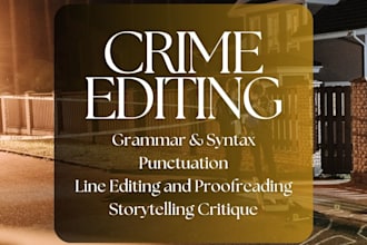 edit and critique your crime novel