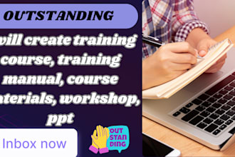 create training course, training manual, course materials, workshop, ppt