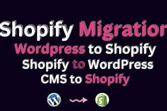 wix to shopify woocommerce to shopify wordpress to shopify shopify migration