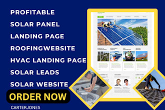 generate highly converting solar leads roofing leads hvac leads and landing page