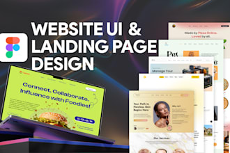 design figma website UI and landing page design