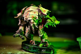 print and paint custom high end miniatures