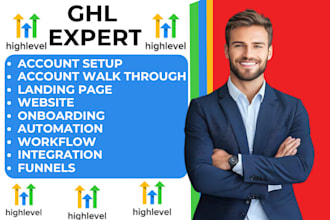 be gohighlevel website landing page ghl onboarding go high level funnel expert