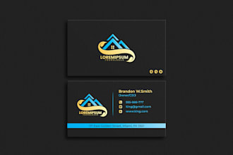 do professional minimalist luxury business card design, visiting card design