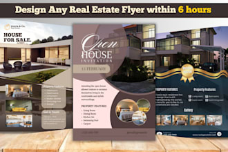design professional real estate flyers with canva in 6 hrs