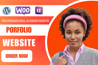 create personal portfolio website, business website wordpress website