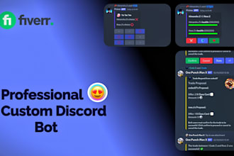create a professional custom discord bot