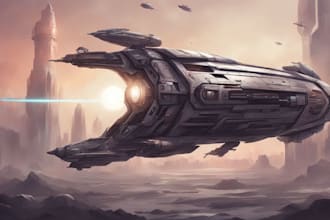 design spaceship, sci fi illustration and sci fi art