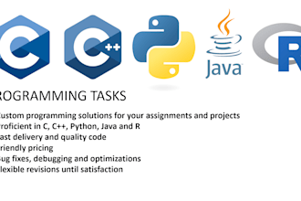 do your programming tasks in c, cpp, python, java or r