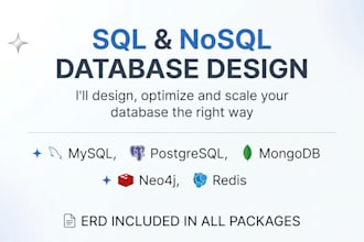 design and optimize your sql or nosql database