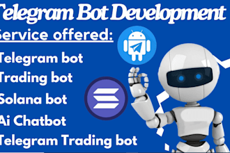 create advance custom telegram bot, telegram airdrop bot, telegram trading bot