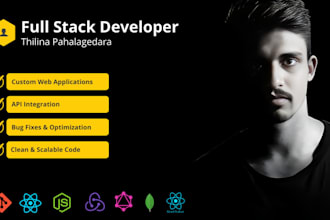 full stack developer for react node spring boot apps