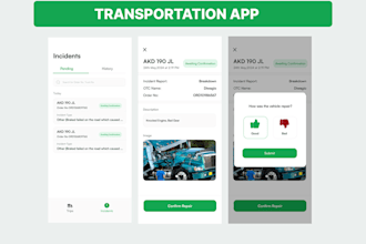 develop truck booking app,logistic app, transportation app, fleet management app
