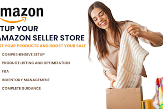 setup your amazon seller store and optimize listings to boost sales