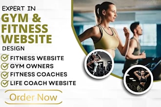 design gym fitness life coaching sports yoga workout personal trainer website