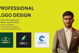 do creative modern logo design for your brand