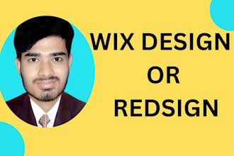build wix website or wix website design or wix website redesign