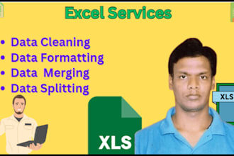 do clean, format, split, merge, short excel data