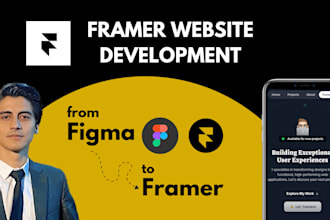 design and develop professional framer website, figma to framer expert
