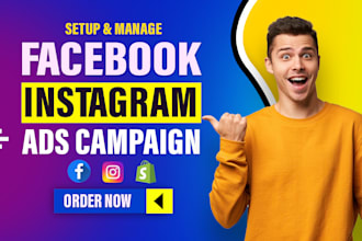 setup your shopify facebook ads, instagram ads, and meta ads