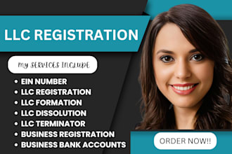 provide US llc registration in wyoming state and ein number, new mexico, ca llc