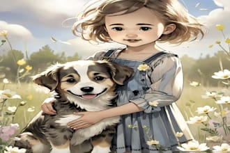 illustrate children story book illustration and book cover