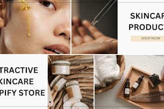 design skincare shopify store skincare website skincare store