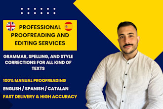 meticulously proofread or edit documents of any kind