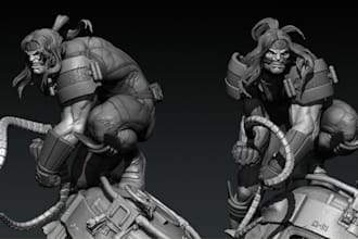 sculpt anything,sculpt,3d zbrush model,figure,miniatures,bjd model,printable stl