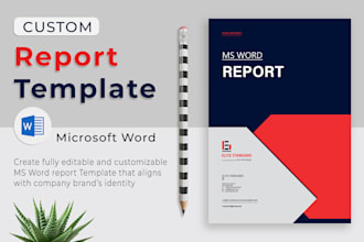create professional custom report template in ms word