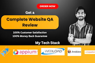 do QA testing and review your website