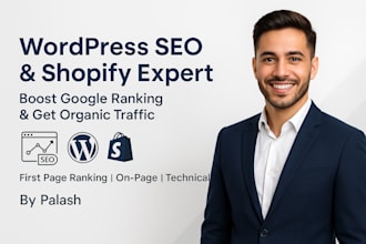 be your wordpress SEO expert and shopify specialist for first page ranking