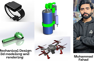 model industrial product design, mechanical design, cad model, prototype and dfm
