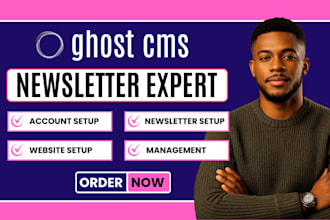 setup ghost cms website, ghost ai newsletter, membership, ghost theme membership