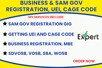 get you registered on sam gov, uei, cage code, samgov renewal, mbe, wosb, sdvosb