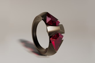 create a 3d model of jewelry and render it