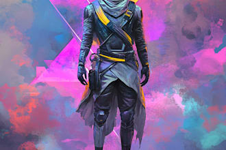 do star wars, sci fi character illustration, sci fi game art