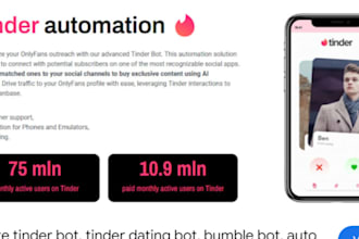 create onlyfans bot, tinder bot, bigo bot, allaccess bot anti clicker automation