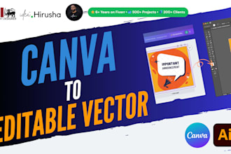 convert canva files to illustrator ai, eps, PDF