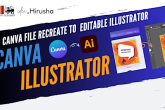 convert canva files to illustrator ai, eps, PDF