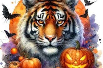 create a custom halloween png that you can use for printing