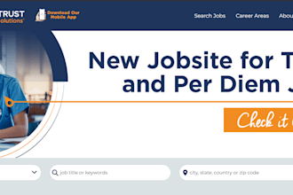 create healthcare staffing agency website, home care website