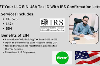 get your irs ein USA tax id and confirmation letter from irs