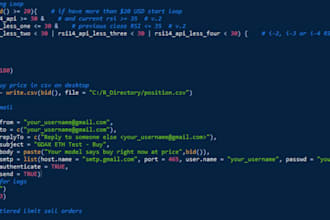 set up strategy or code trading bot using python, arbitrage bot, ai trading bot