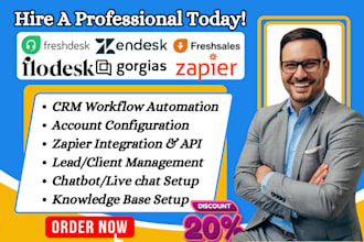 do zendesk freshdesk gorgias zapier integration freshsales automation flodesk
