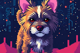 create pixel, cartoon art for your nft collection 2d or 3d