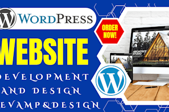 revamp, redesign, design responsive wordpress website using elementor pro