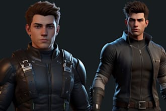3d game character, metahuman, unreal engine, vrchat, daz 3d character, rigging
